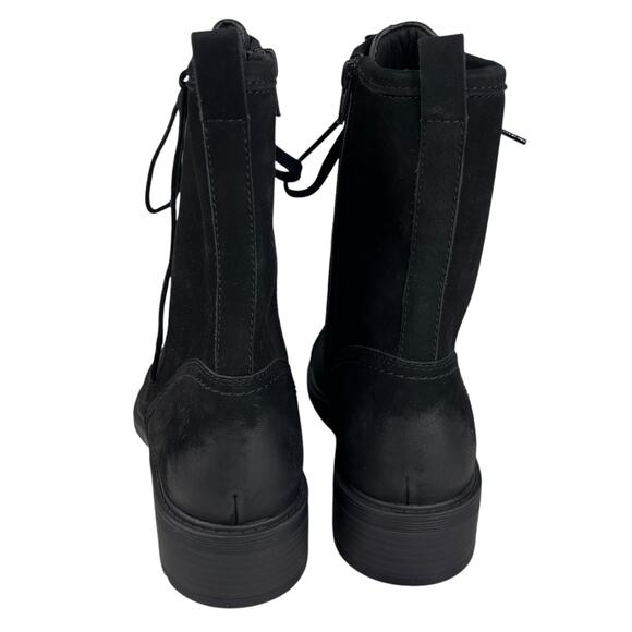 Clarks Hearth Maye Black Nubuck Lace Up Boot 11 New - Picture 4 of 16